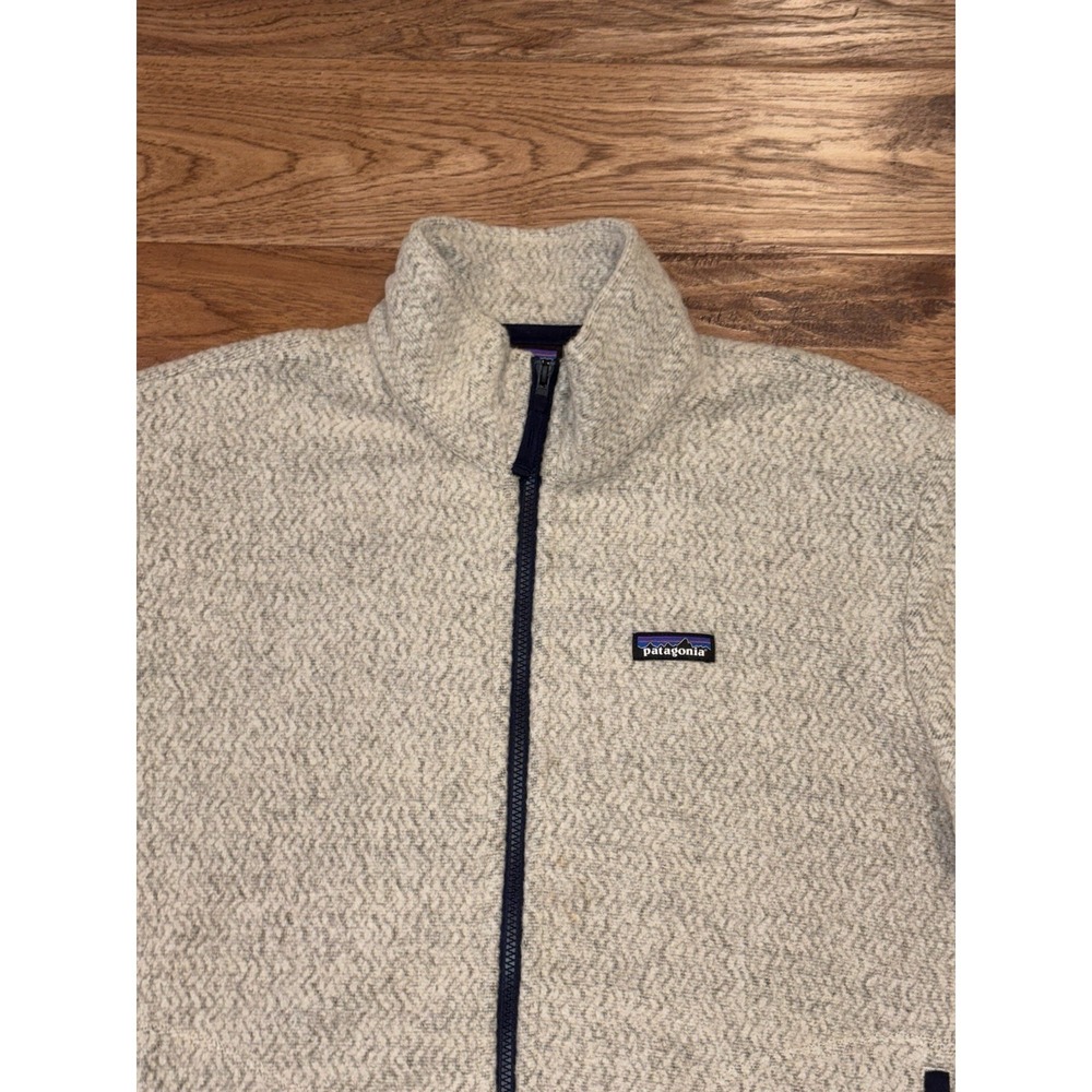 Patagonia Woolyester Fleece Jacket Oat Mens Large 26935 Full Zip Wool Blend - Picture 3 of 7